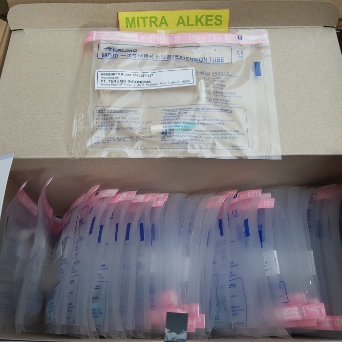 Extension Tube TERUMO  150cm 1.5ml. Extention Tube 150 cm 1,5 mI TERUMO.