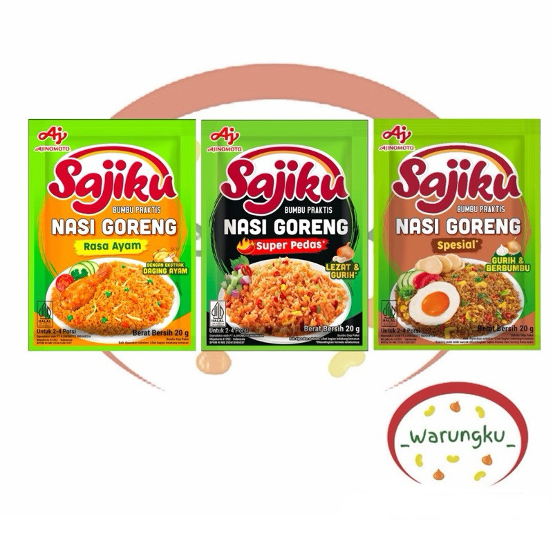 

Sajiku NASI Goreng Aneka Rasa 20gr Bumbu Praktis