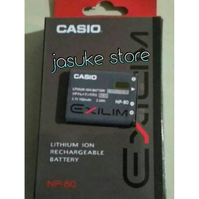 Baterai CASIO NP-80 FOR BC-80LCO
