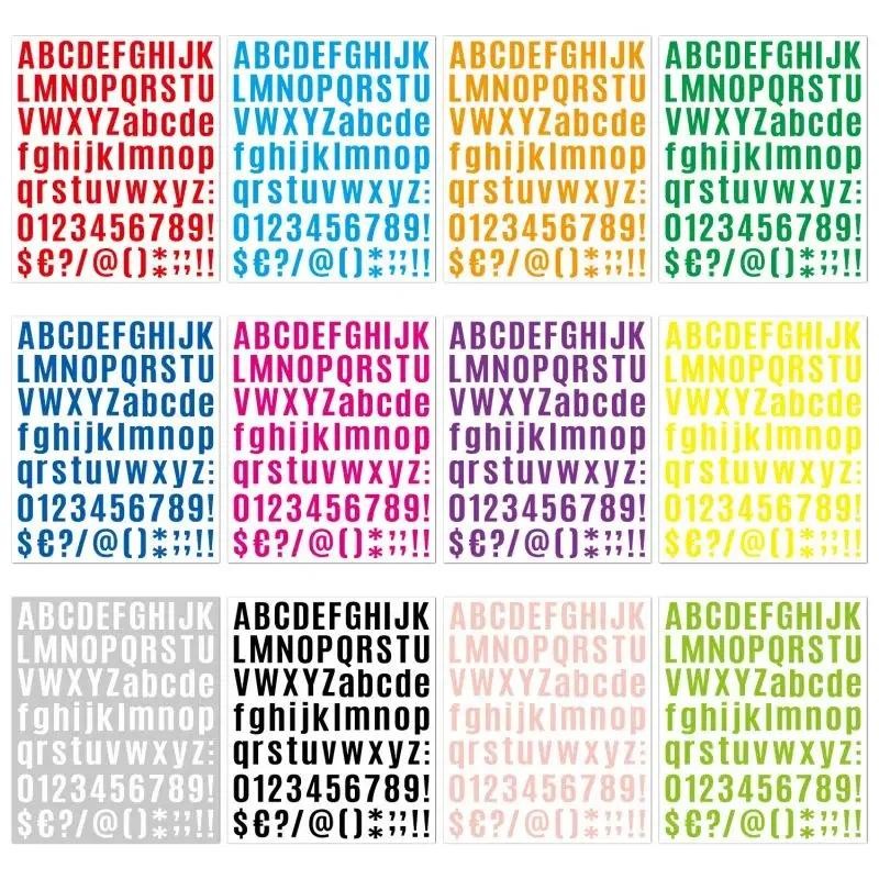 

5Pcs 26 Alphabet A-Z Planner Stickers Waterproof Colorful Creative DIY PVC Letter Sticker For Kids Cup