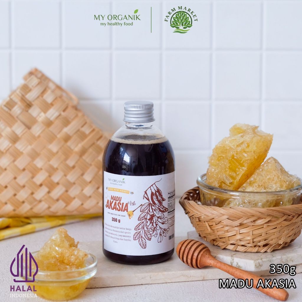 

My Organik Madu Murni Akasia 350gr Grade A Original Tanpa Campuran 100% Asli