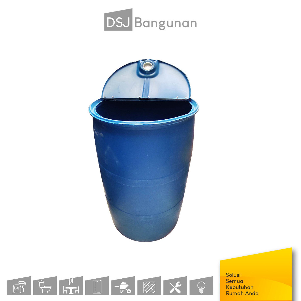 Drum Plastik PVC Biru Tong Air Drum 200 liter Co