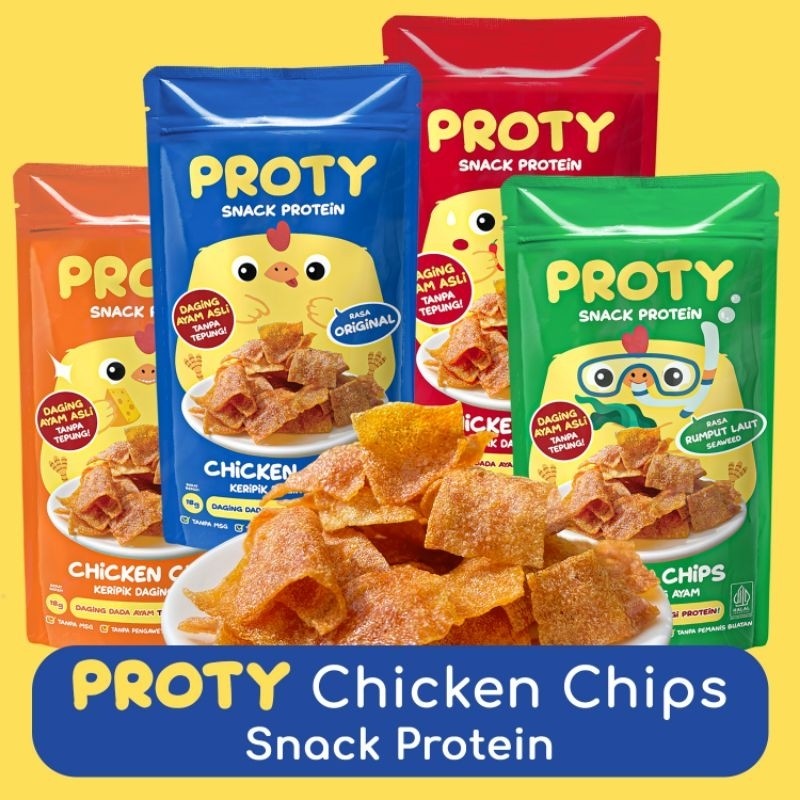 

Proty Snack Protein Daging Ayam (Chicken Chips)