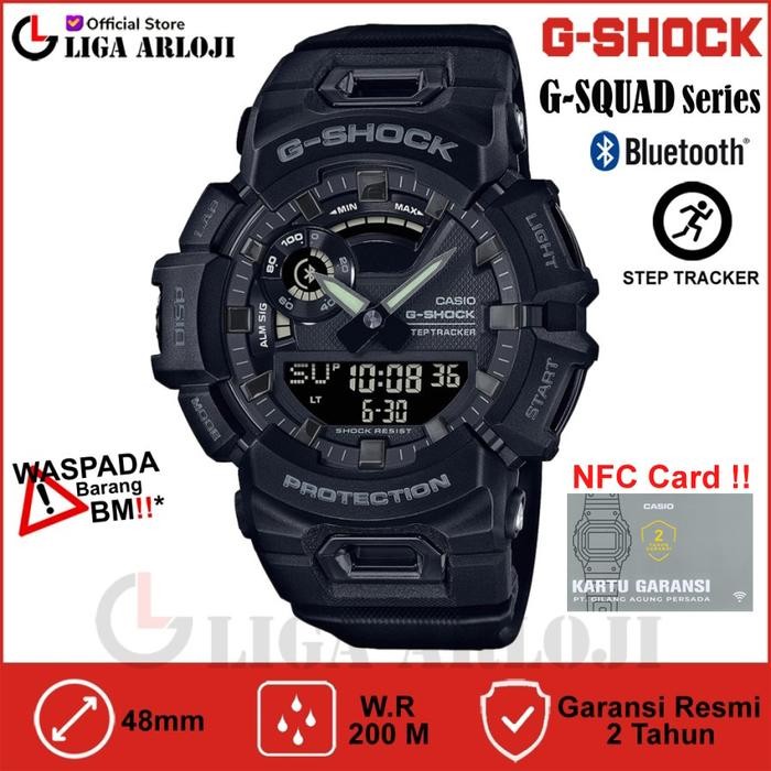 Casio G-SHOCK GBA-900-1ADR - Jam Tangan Pria G-SQUAD Bluetooth GBA900