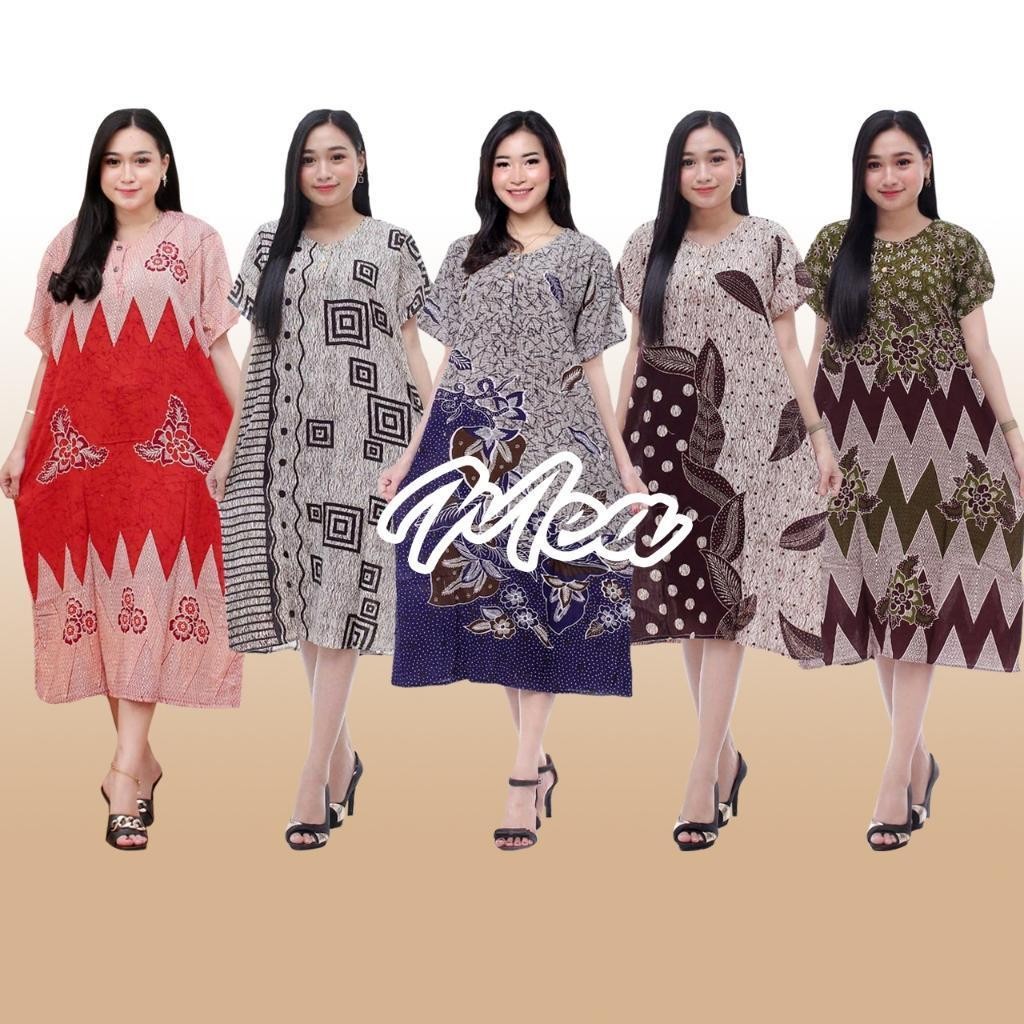 Daster  Batik - Daster Busui LD 105 - Atasan Wanita - Batik Motif Abstrak Kekinian