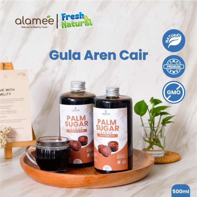 

ALAMEE Gula Aren Cair Syrup Palm Sugar Cair Organic Organik Pure Murni Barista Brown Sirup Natural fresh and natural