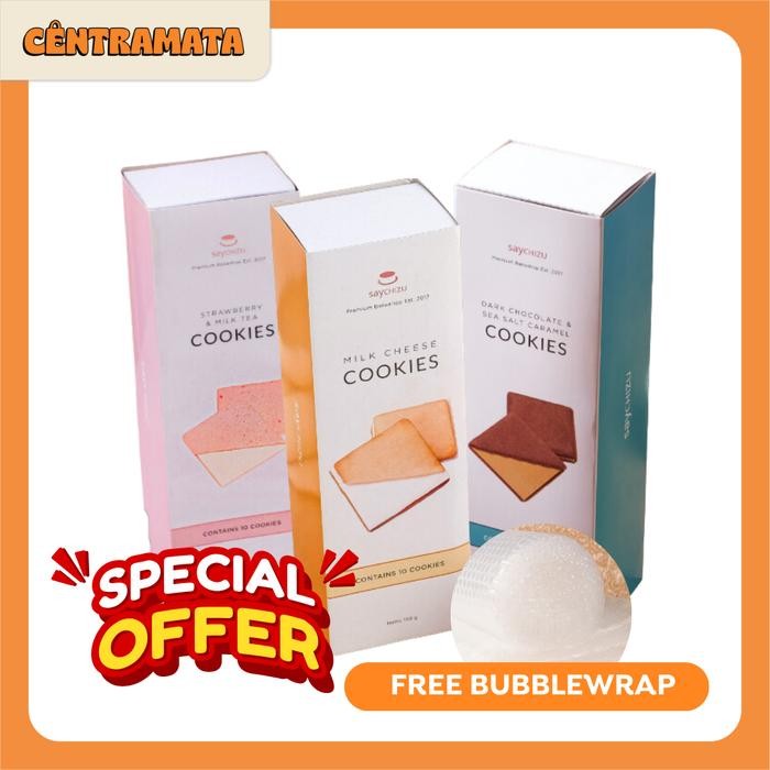 

*BEST SELLER* Bundling 3 kotak SAYCHIZU COOKIES 10pcs - 3 Mix Rasa