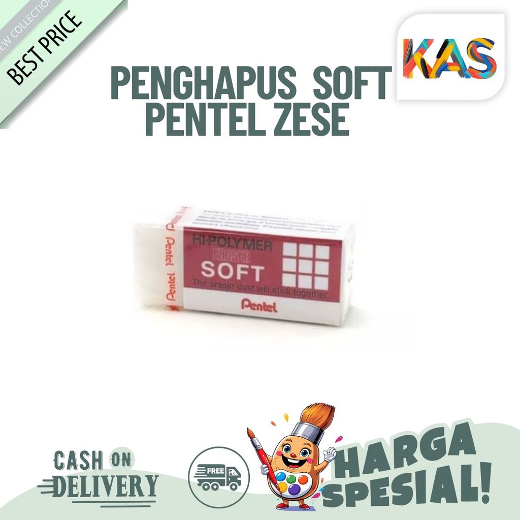 

Eraser / Penghapus Super Soft Pentel ZESE 03 ID / ZESE 05 ID / ZESE 08 ID Stip berkualitas - Satuan