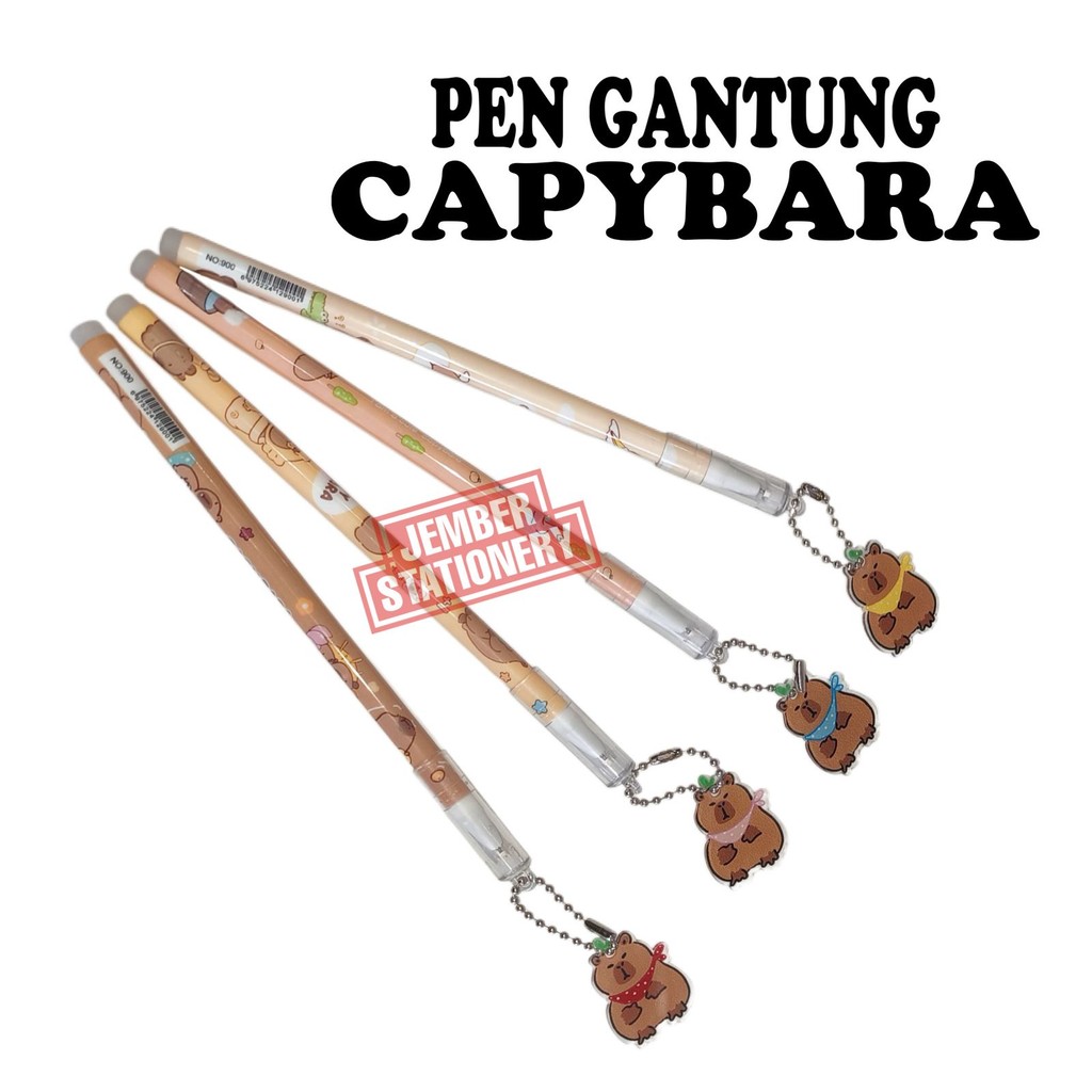 

(12pcs) Pulpen Gantung Capybara
