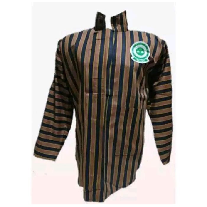 PAKAIAN LAKI PRIA COWO ADAT JAWA SURJAN LURIK SORJAN LURIK UK. JUMBO - COKLAT, S