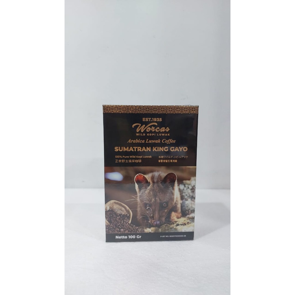 

WORCAS KOPI LUWAK SUMATERA KING GAYO ACRILIC 100GR ORIGINAL 100%