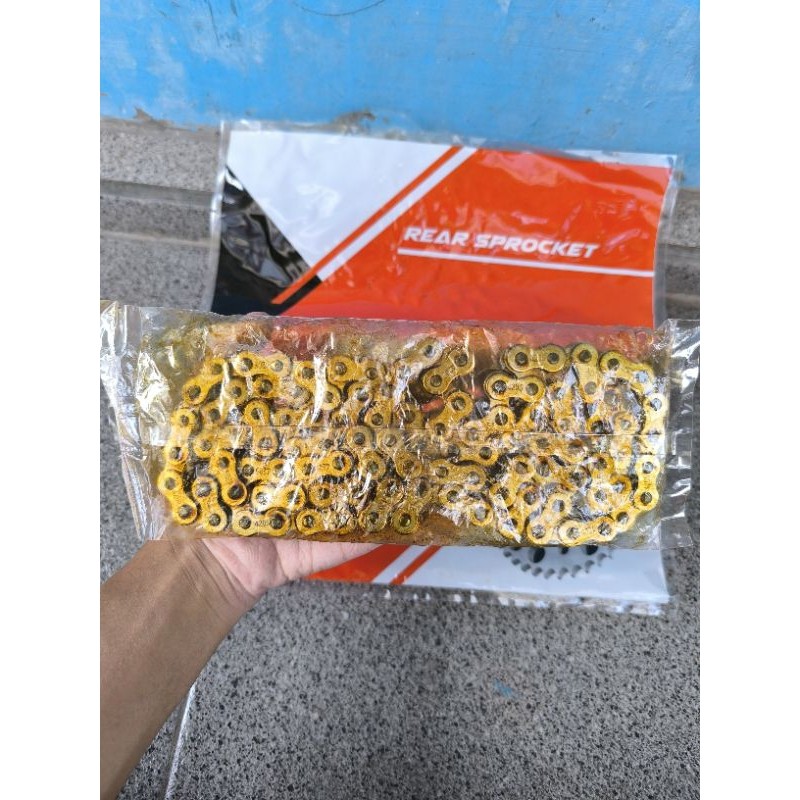 MF99 Nos Rantai Rante TK Racing Gold 420HS - 104L original baru nos ada tok nya cocok untuk Supra x 