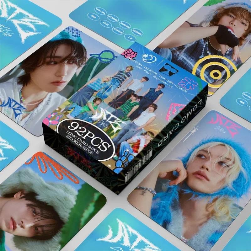 

60+32Pcs/Set Kpop STRAYKIDS New Album Photo Card FELIX HYUNJIN Card Bangchan Korean Star Card Fan Collection