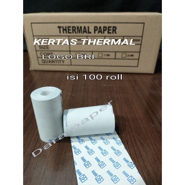 

Kertas Thermal EDC Logo BRI 58X30/57X30