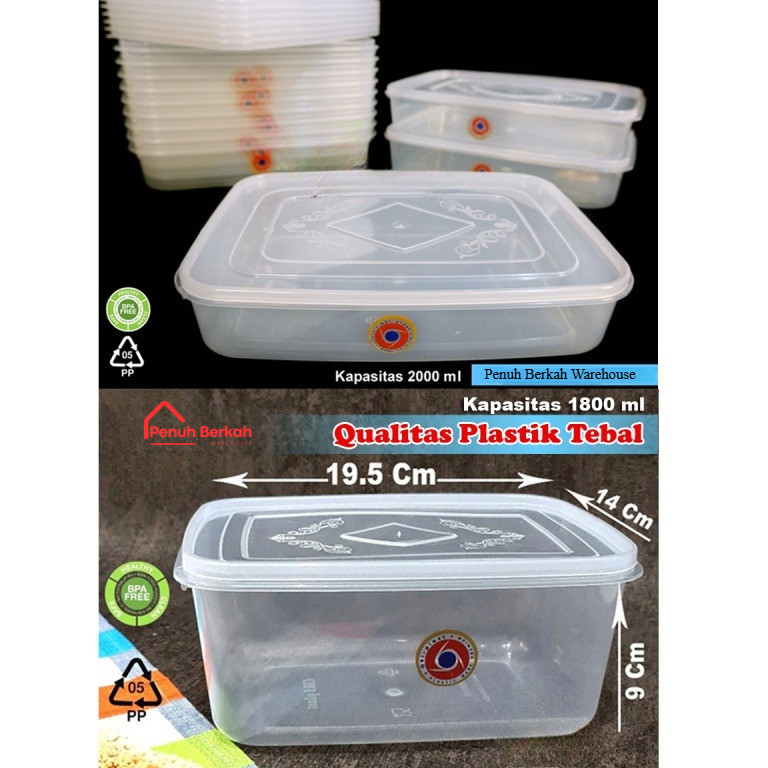 SEALWARE 1800ML ORIPLAST // SEALWARE 1800ML dan 2000ML // KOTAK KUE // TOPLES BENING