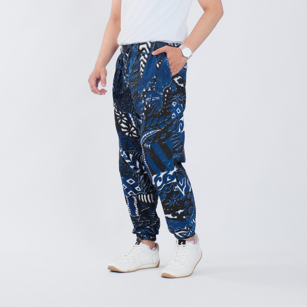 Celana Jogger Batik Pria Panjang Joger Pants Katun Premium Surya Teja CJ-55