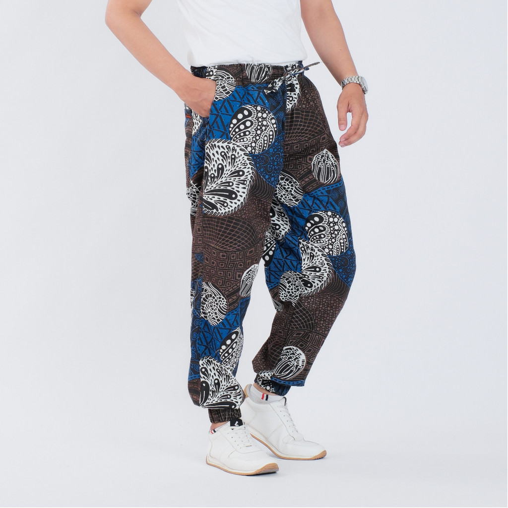 Celana Jogger Batik Pria Panjang Joger Pants Katun Premium Surya Teja CJ-47