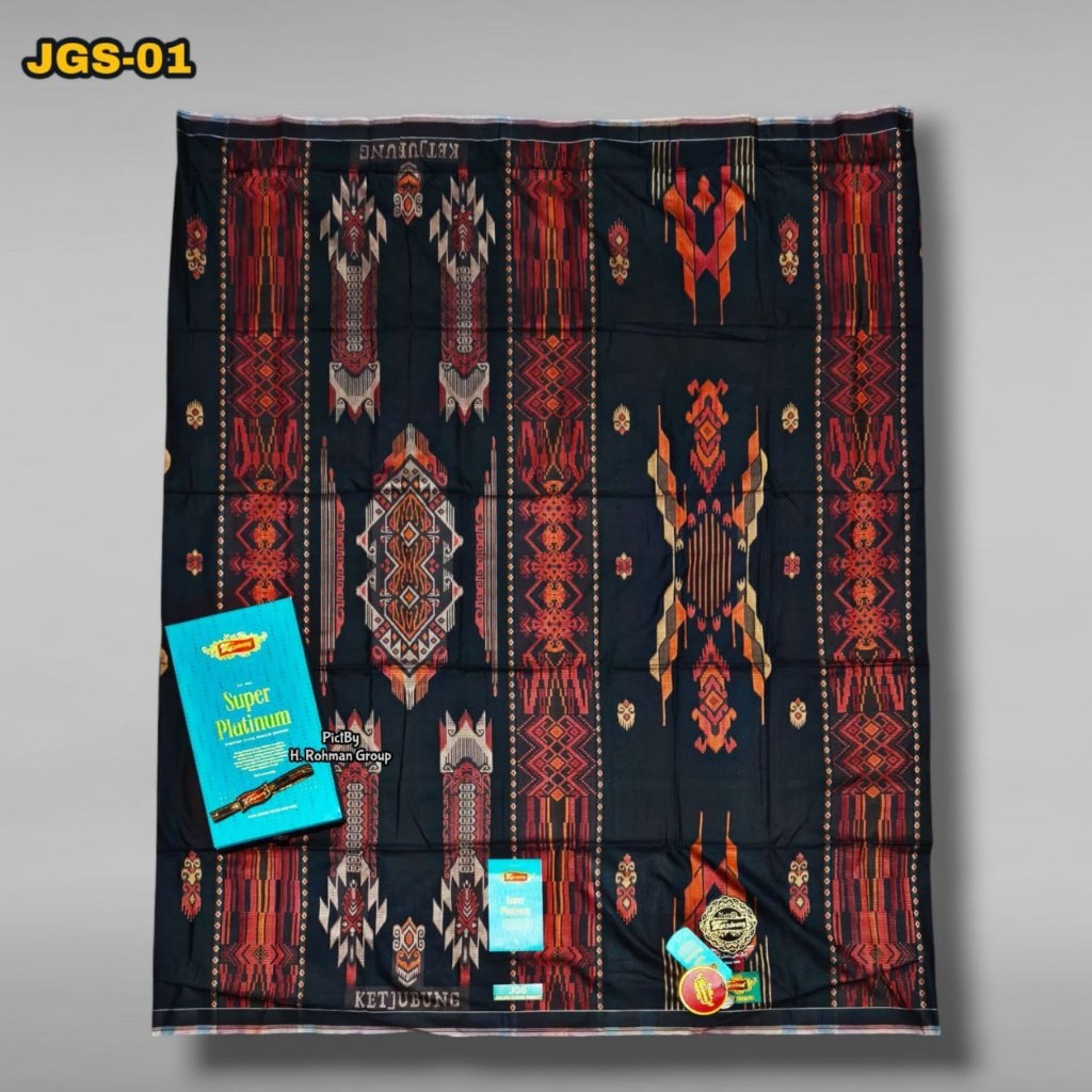 Sarung Ardan Dobby Kembang Mutiara | Sarung Ketjubung Jaguard Songket | Sarung Ardan Ketjubung JGS B
