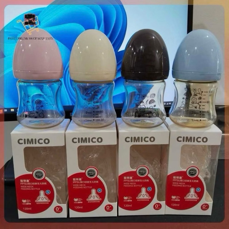 Makassar  Botol Susu Bayi PPSU 120ML Newborn 0+ BPA FREE / PPSU Botol Susu Dot BayiCO