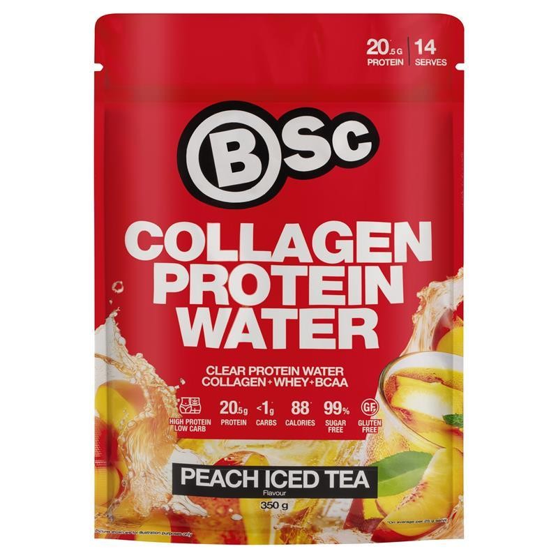 

BSc Collagen Protein Water Peach Ice Tea 350g Australia