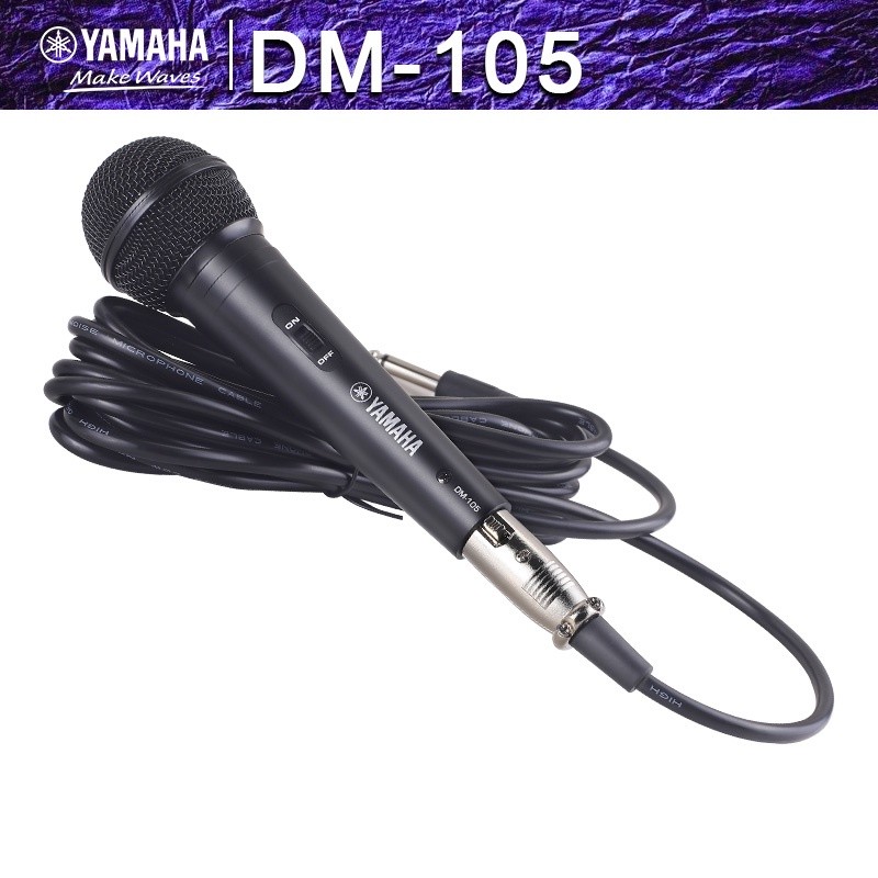 yamaha/original DM-105 kabel mic,mic vokal suara jernih,Dynamic Microphone,mik karaoke suara jernih