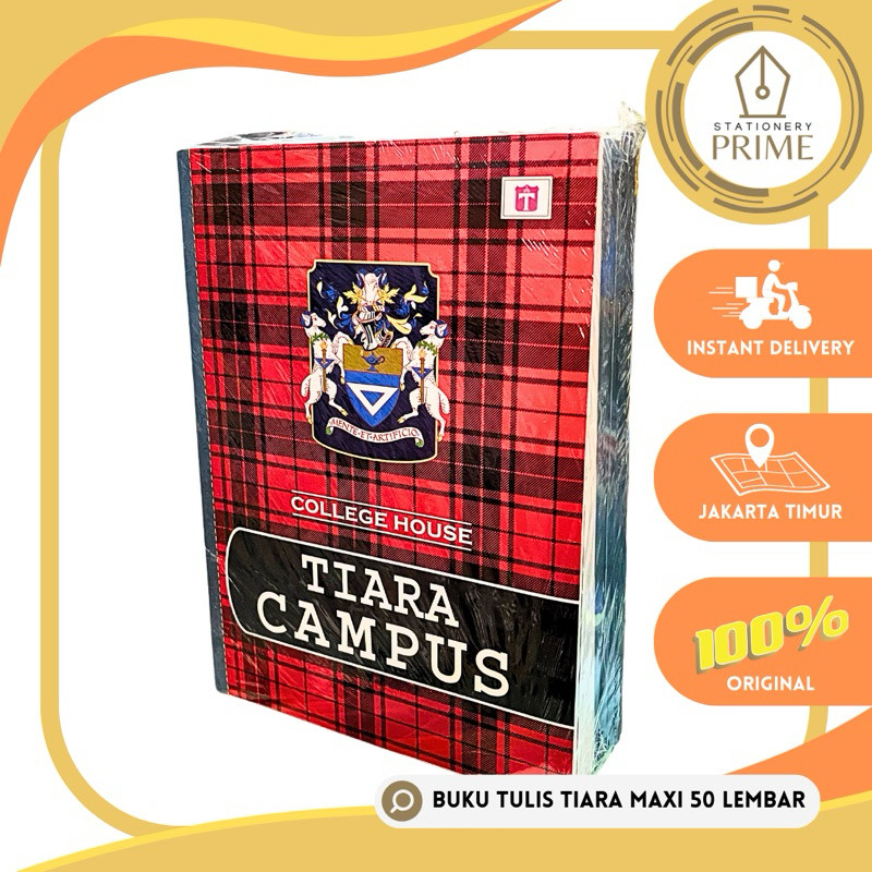 

Buku Tulis Tiara Maxi Campus 50 Lembar (1 Pack isi 10 Buku)