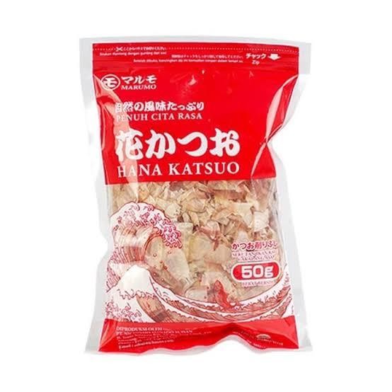 

Marumo Hana Katsuo Katsuobushi Bonito Flakes Halal 50gr