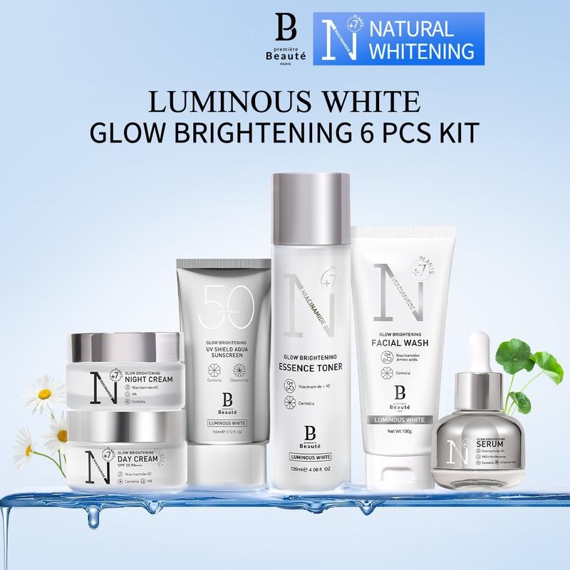 

Premiere Beaute Whitening Paket Niacinamide Skincare 6PCS Set Wajah Moisturizing