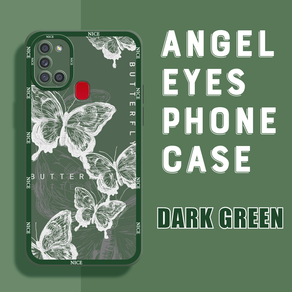 Softcase Kartun Casing For Compitable With Samsung A21S  Ponsel Asli Baru  Ponsel Karet Lembut Desai