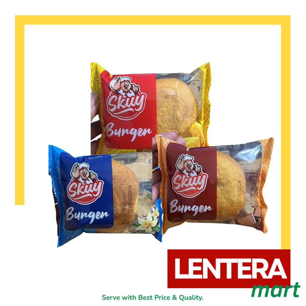 

Skuy Burger Roti Rasa Keju/Vanilla/Cokelat @52gr LenteraMart