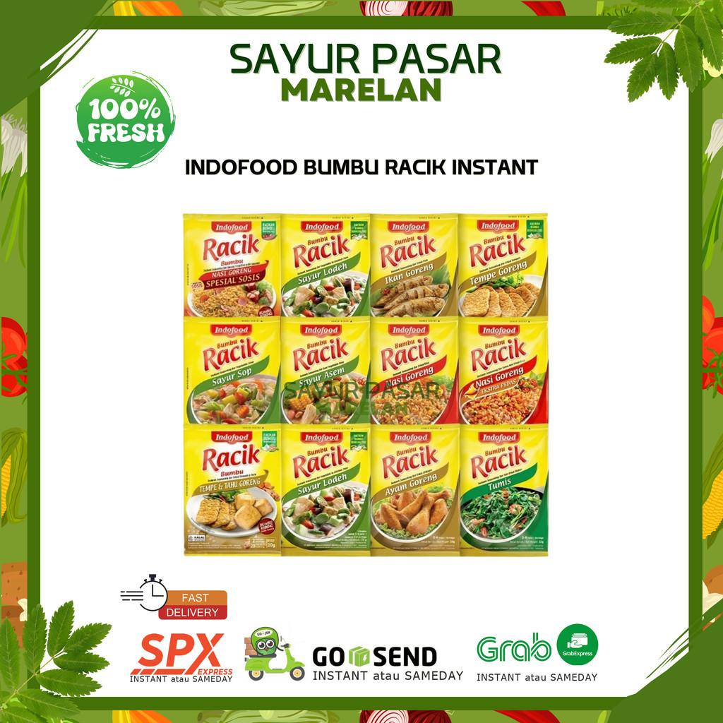 

BUMBU RACIK INDOFOOD ALL VARIAN MURAH / BUMBU RACIK KERING / INDOFOOD RACIK BUMBU LENGKAP - 1 SACHET