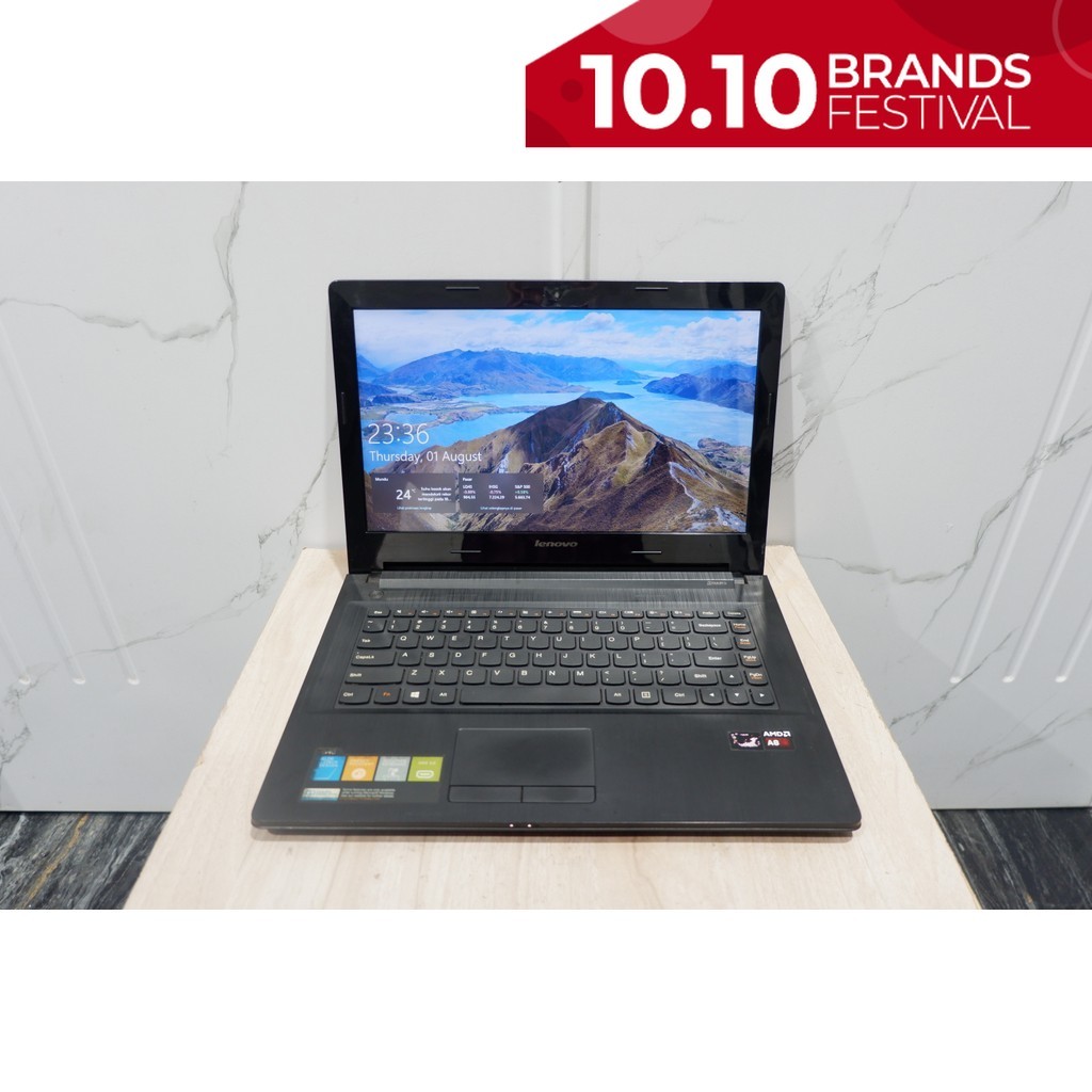 Laptop Lenovo G40-45 AMD A8-6410 AMD Radeon R5 Graphics  Ram 16Gb 512Gb Normal Siap Pakai - Leptop L