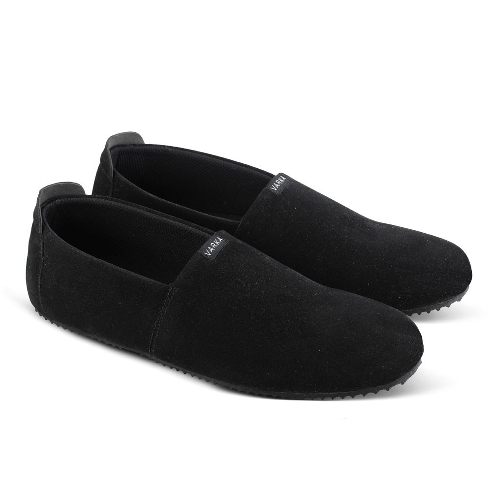 Sepatu Slip On Pria Varka V 010 Sepatu Kasual Sepatu Santai - Hitam