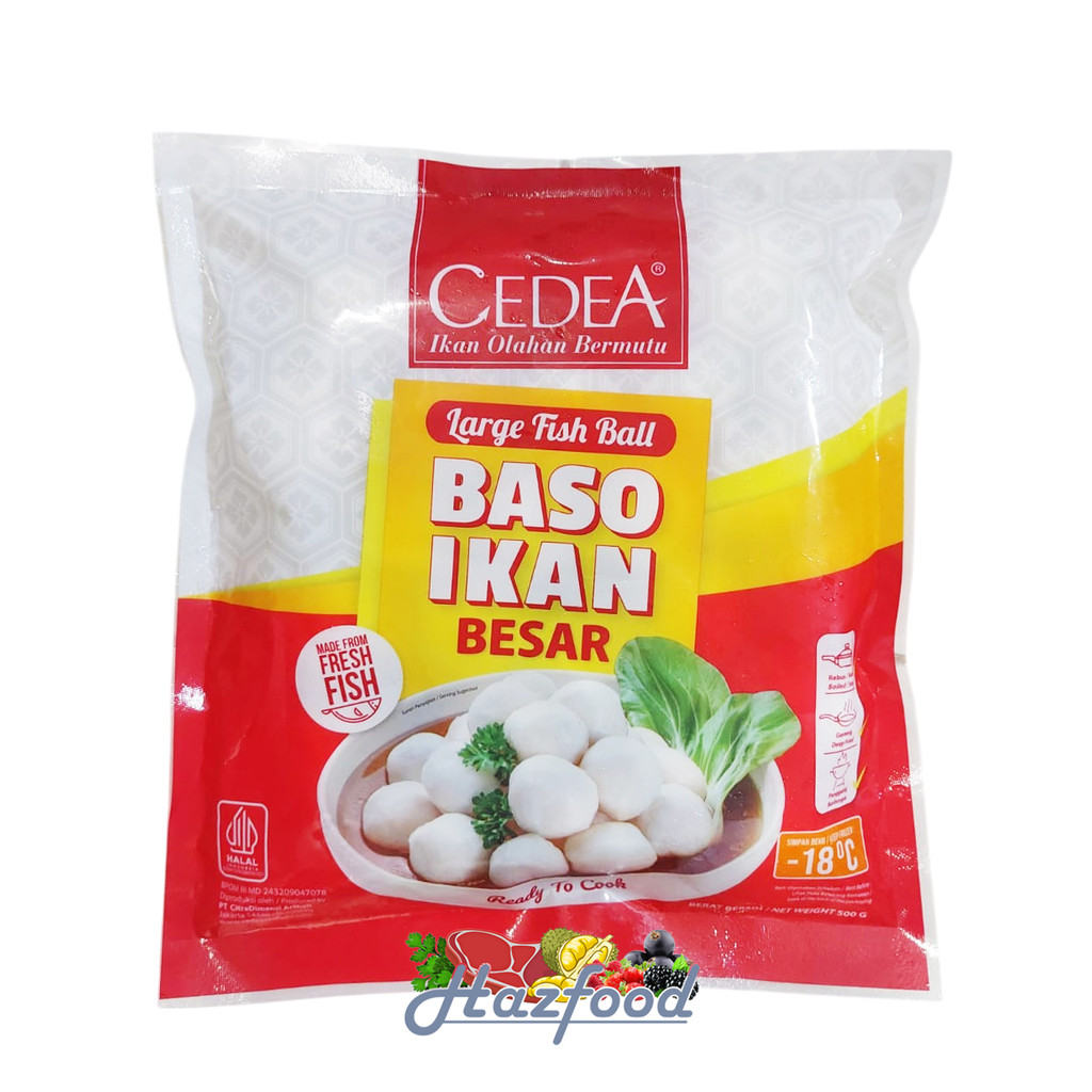 

Cedea Bakso Ikan Besar / Bakso Ikan Ukuran Besar 500 gram