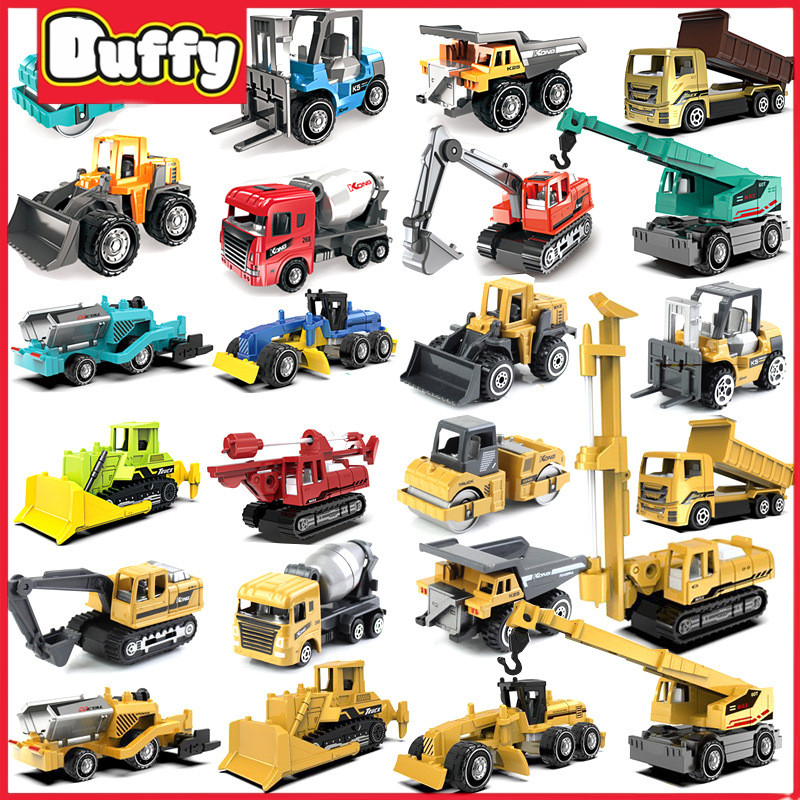Duffy toys  Berbagai Seri Kendaraan Konstruksi / Konstruksi Dump Truck Bulldoser Excavator Forklift 