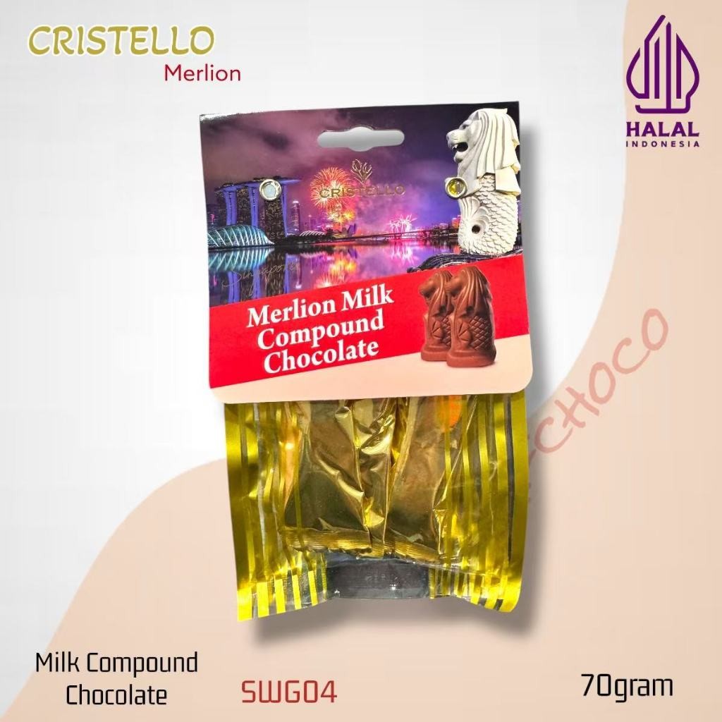 

Coklat Merlion Cristello 70gram Halal...