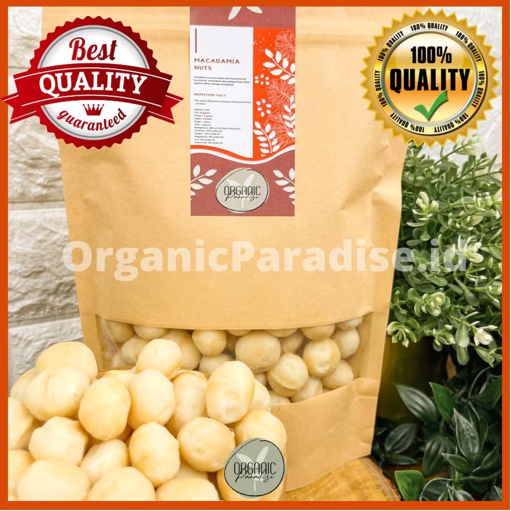 

Kacang Macadamia Utuh 100 Gram Premium / Macadamia Nut Premium Quality