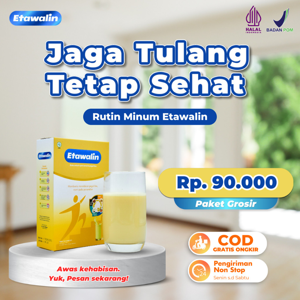 

Etawalin Susu Kambing Etawa Mengatasi Asam Urat Sendi dan Tulang Official 1 Box