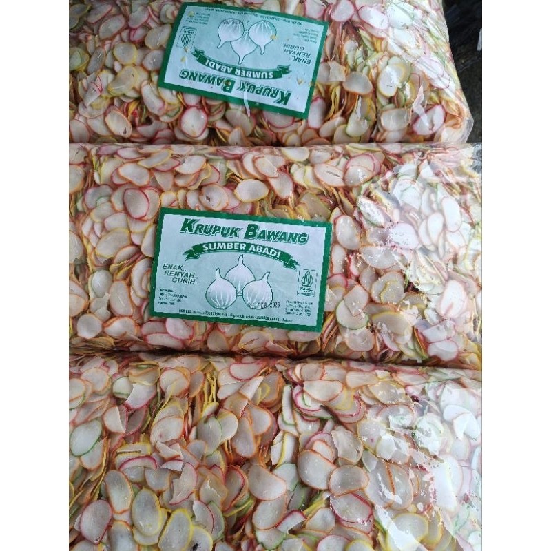 

Kerupuk bawang sumber abadi 5kg