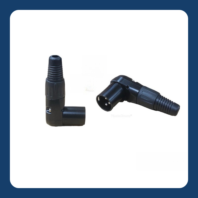 Jek Canon L jeck XLR bentuk L / bengkok Besi