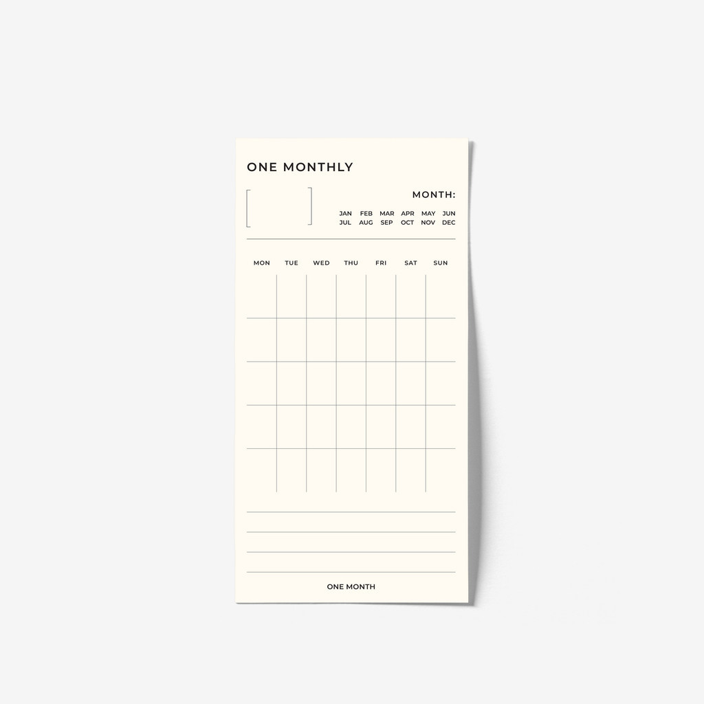 

bukuqu Memo 7x14 #One Monthly - Memopad note paper