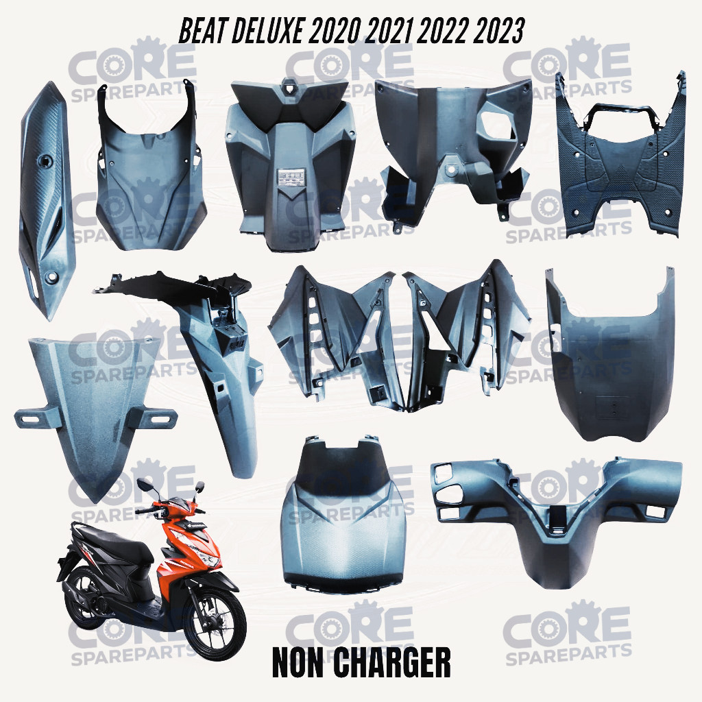 BISA ECERAN SATUAN PAKETAN SET Cover Bodi Body Full Kasar Honda Beat Street Beat Deluxe 2020-2023