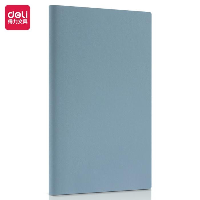 

R P e Deli Notebook / Buku Catatan Ukuran 25K 80Lmbr Cover Waterproof 22263 - blue