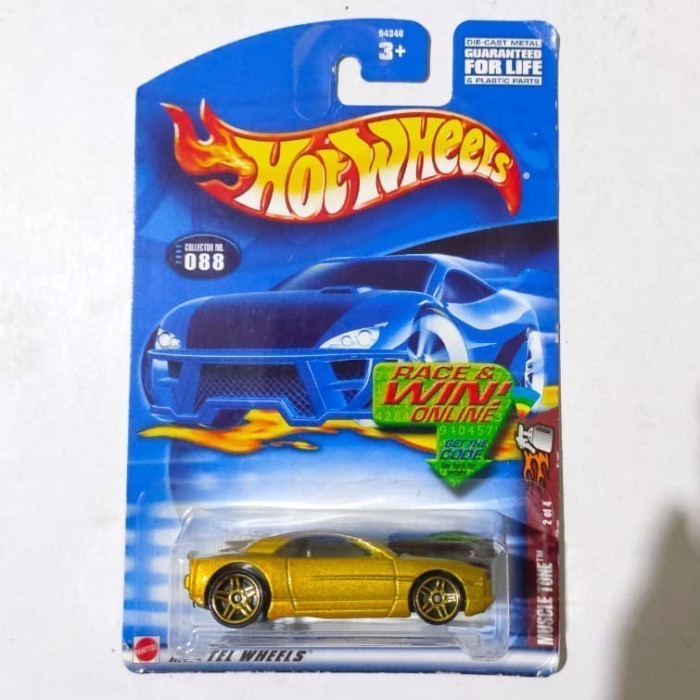 Hotwheels Muscle Tone Gold 2002 Miniature