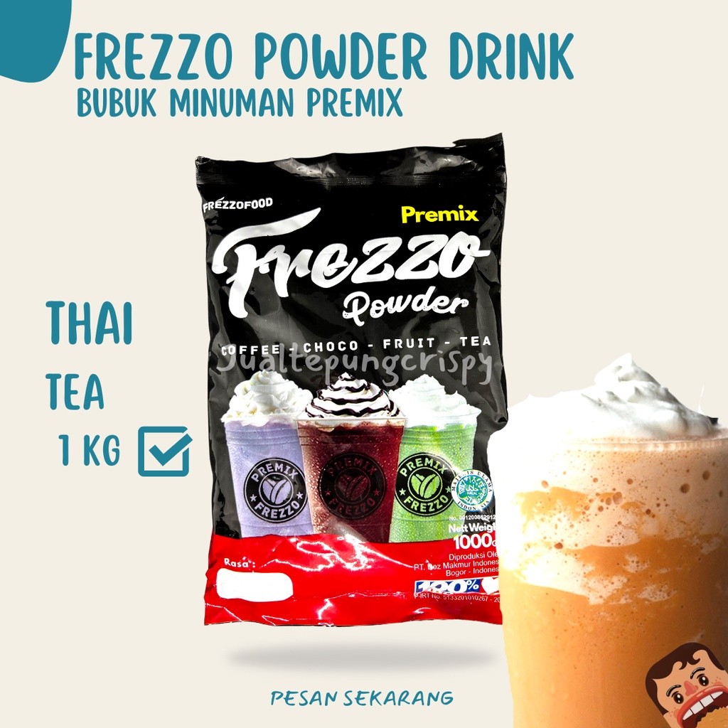 

Frezzo Bubuk Minuman Thai Tea / Thai Tea Powder Drink 1 Kg