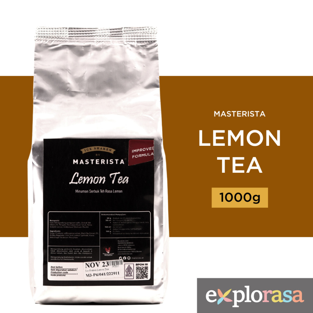

Bubuk Minuman Masterista - Ice Shaken Lemon Tea 1Kg