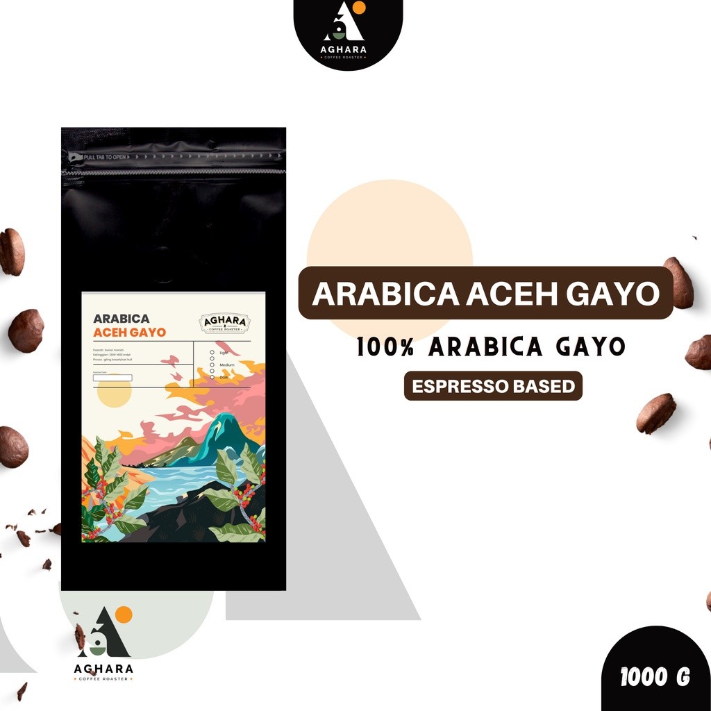 

Kopi Kopi Arabica Aceh Gayo 1000 Gram - Aghara Coffee Roaster