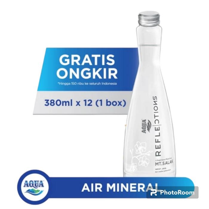 

AQUA Reflections mineral water STILL - 380 ml x 12 Botol (1 BOX)