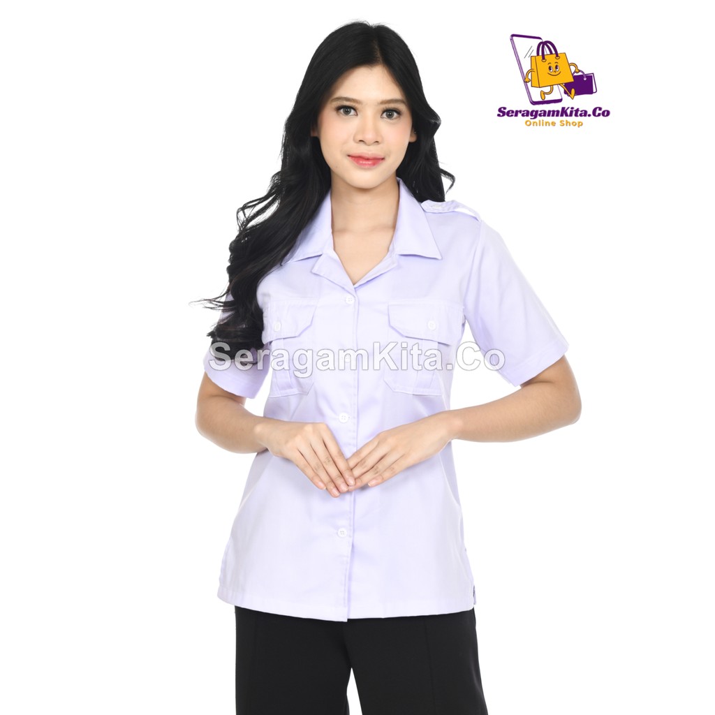 Baju PDH Putih Wanita Jumbo – Tampilan Profesional, Harga Terjangkau