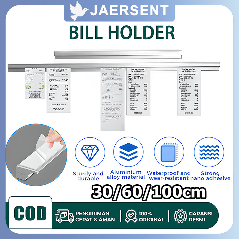 

Bill Holder Stainless / Capitan Nota / Receipt Holder / Checker Holder / Penjepit Kertas Bon Bill / Bill Holder Restaurant & Café